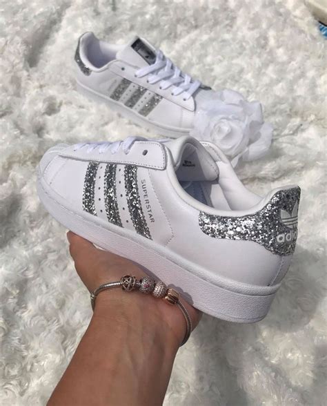 adidas sneaker damen mit glitzer|adidas Superstar White Silver Glitter (Women's).